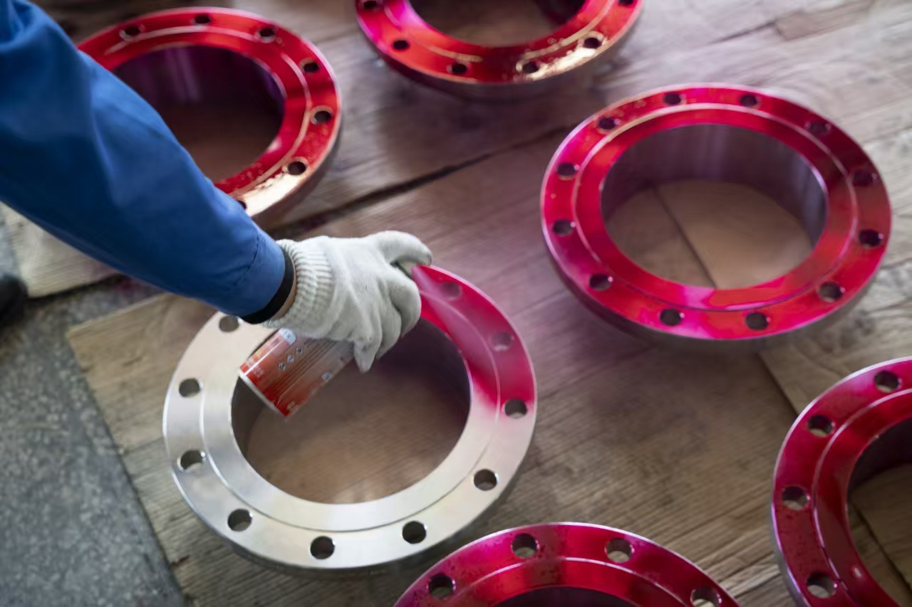 Inspección por penetración en flanges